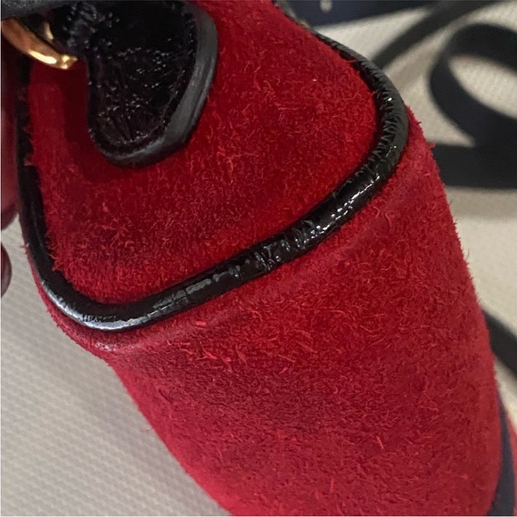 GUCCI Ophidia Red Suede Mini Shoulder Crossbody bag - Picture 7 of 12